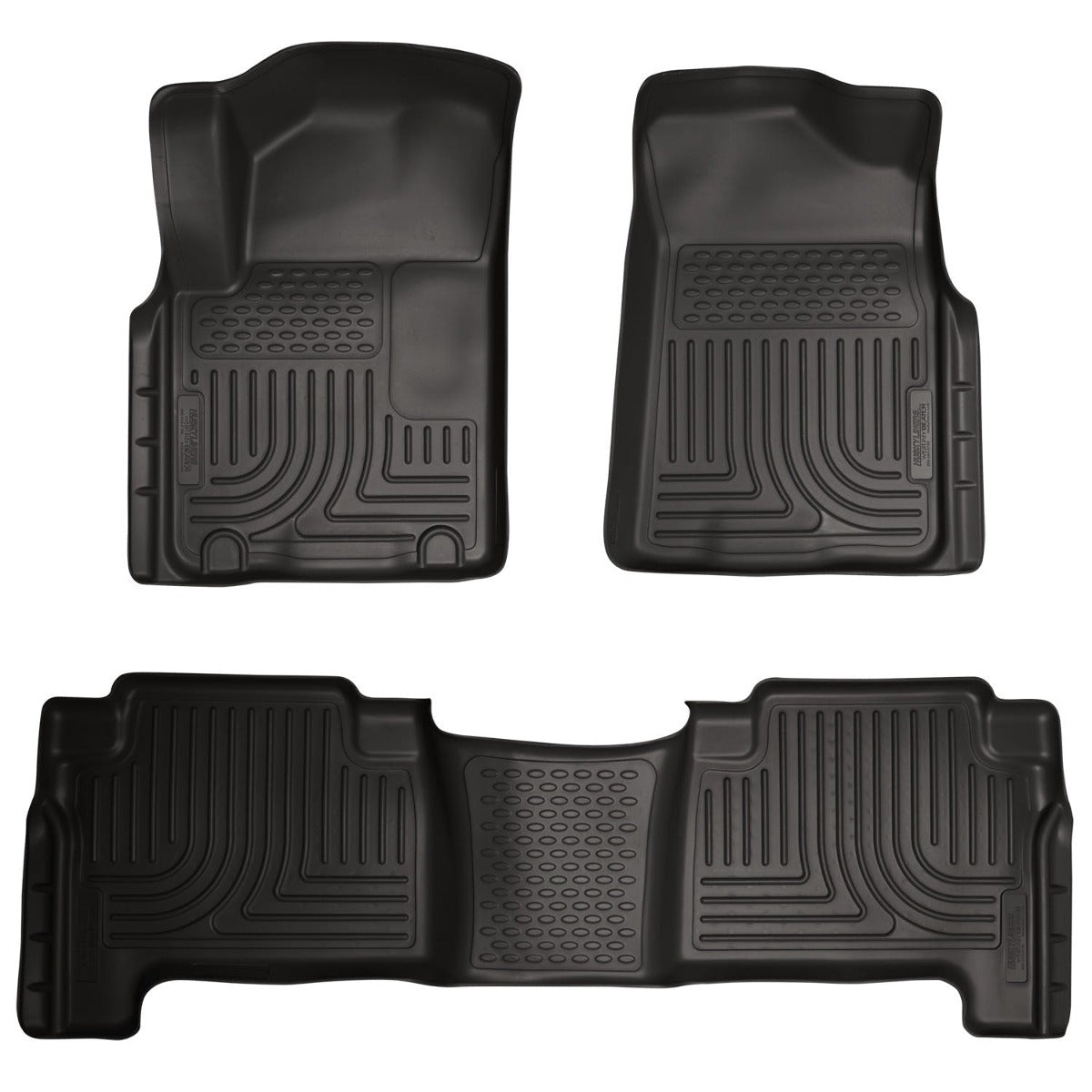 Husky Liners 98611 Weatherbeater Series Front and 2nd Seat Floor Liners Black