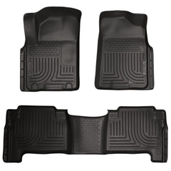 Husky Liners 98611 Weatherbeater Series Front and 2nd Seat Floor Liners Black
