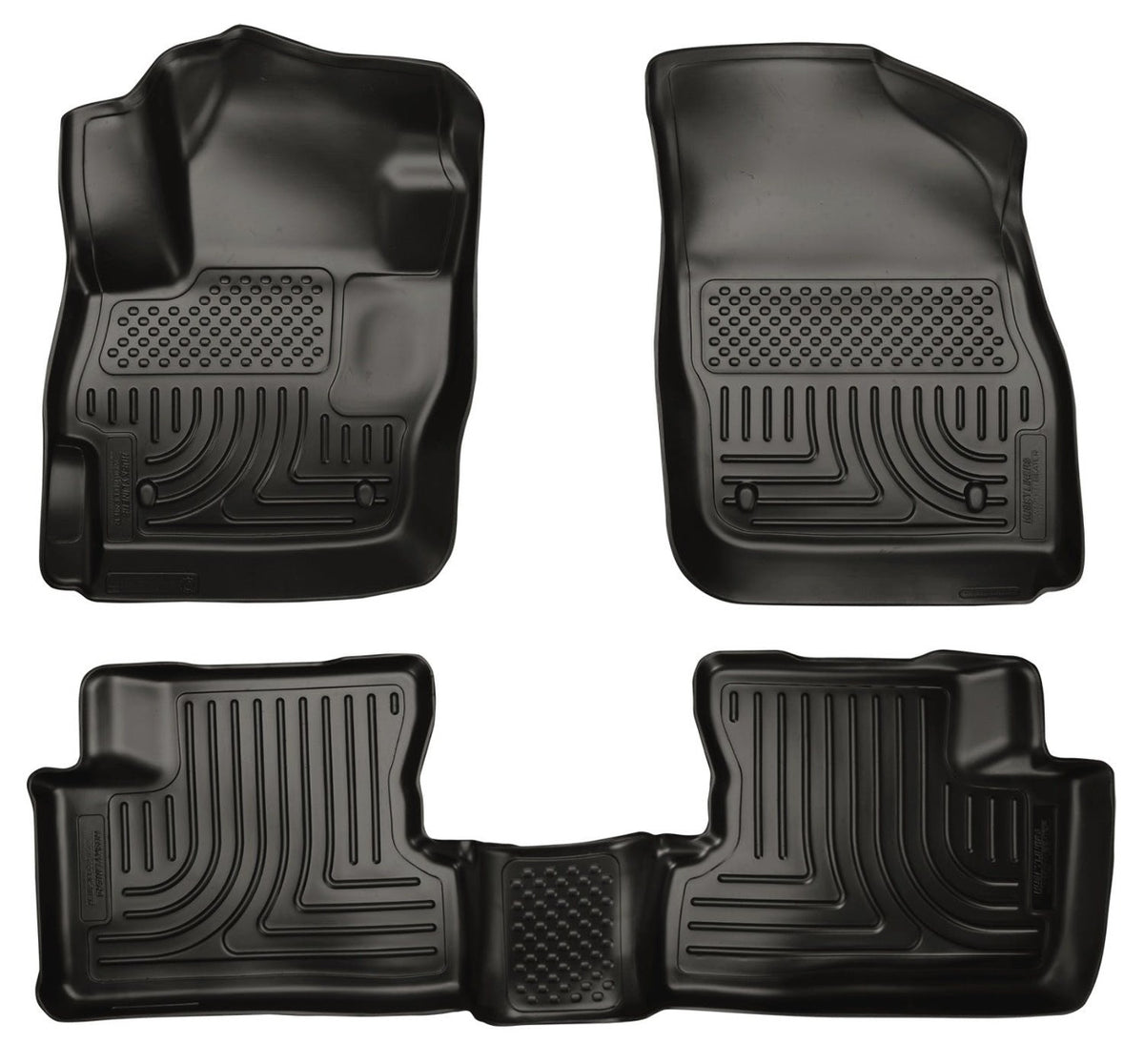 Husky Liners 98631 Weatherbeater Series Front and 2nd Seat Floor Liners Black