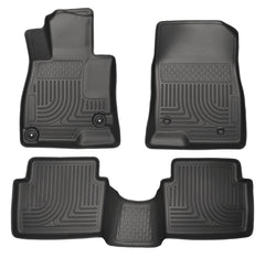 Husky Liners 98651 Weatherbeater Series Front and 2nd Seat Floor Liners Black