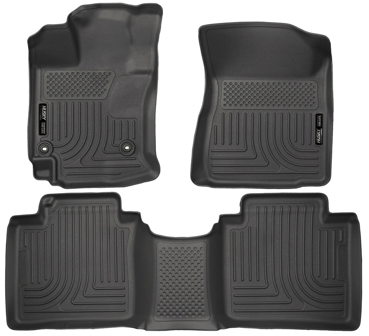Husky Liners 98661 Weatherbeater Series Front and 2nd Seat Floor Liners Black