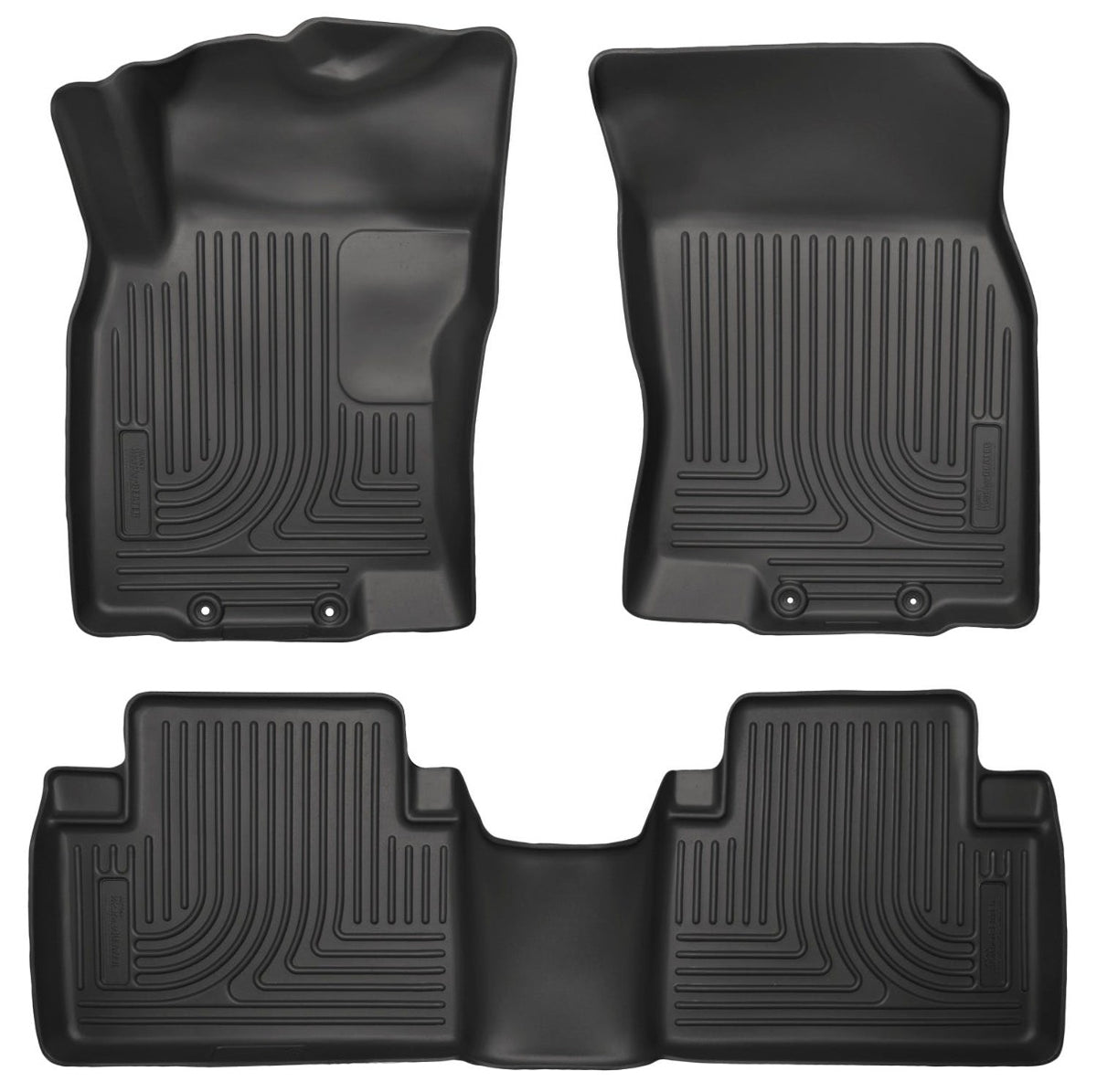 Husky Liners 98671 Weatherbeater Series Front and 2nd Seat Floor Liners Black