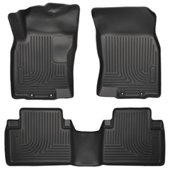 Husky Liners 98671 Weatherbeater Series Front and 2nd Seat Floor Liners Black