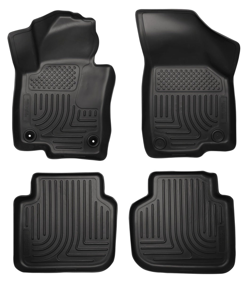 Husky Liners 98681 Weatherbeater Series Front and 2nd Seat Floor Liners Black