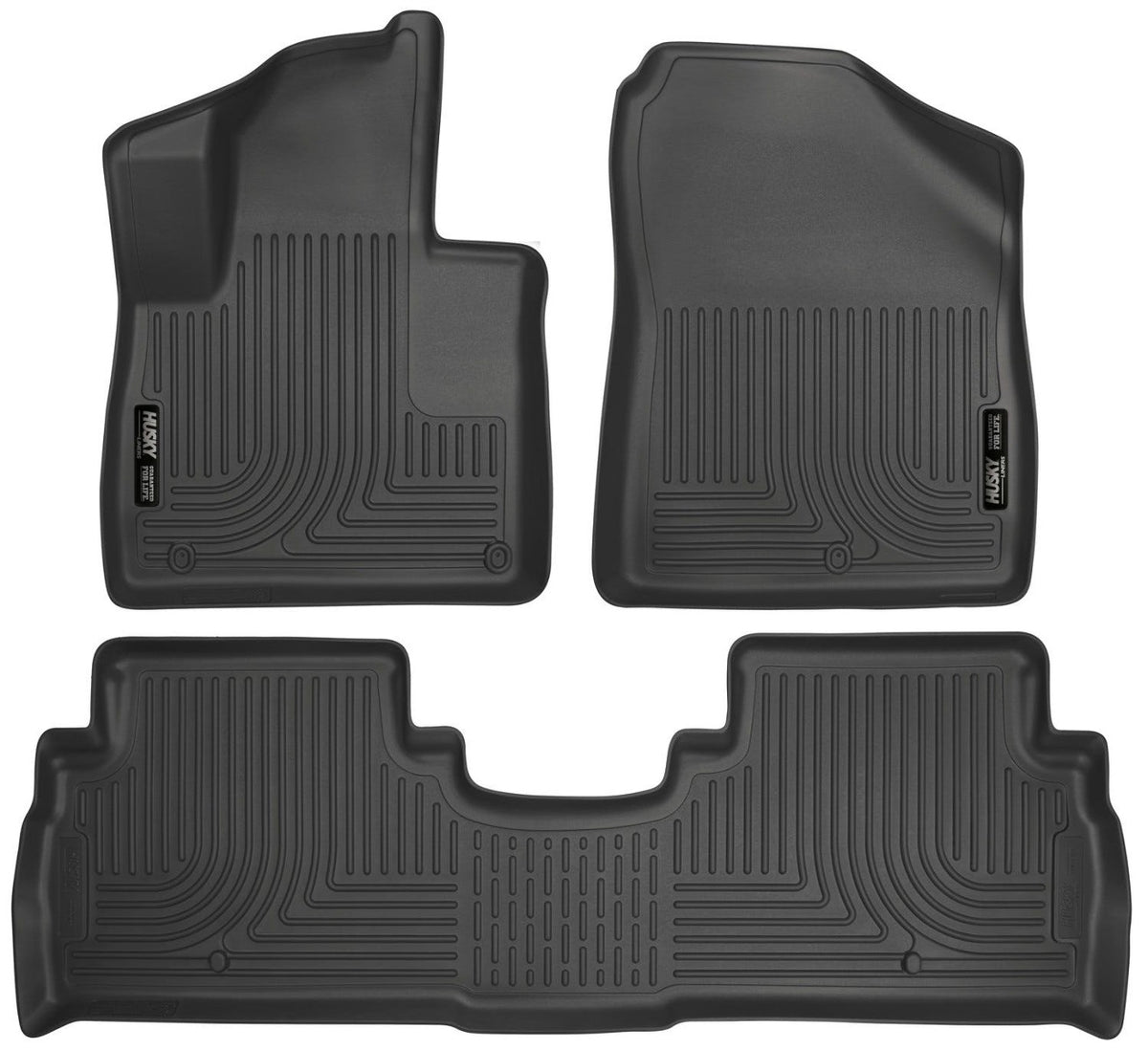 Husky Liners 98691 Weatherbeater Series Front and 2nd Seat Floor Liners Black