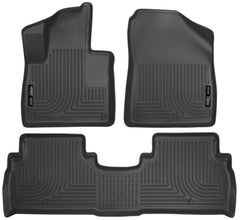 Husky Liners 98691 Weatherbeater Series Front and 2nd Seat Floor Liners Black