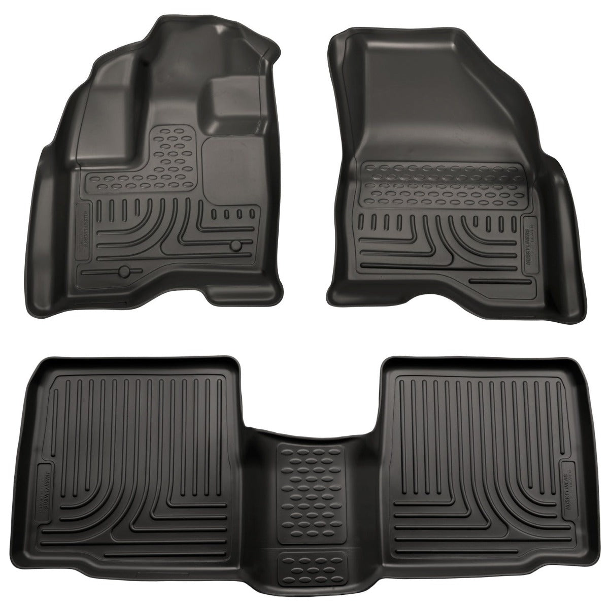 Husky Liners 98701 Weatherbeater Series Front and 2nd Seat Floor Liners Black