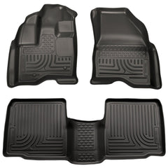 Husky Liners 98701 Weatherbeater Series Front and 2nd Seat Floor Liners Black