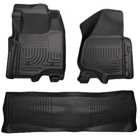 Husky Liners 98711 Weatherbeater Series Front and 2nd Seat Floor Liners (Footwell Coverage) Black