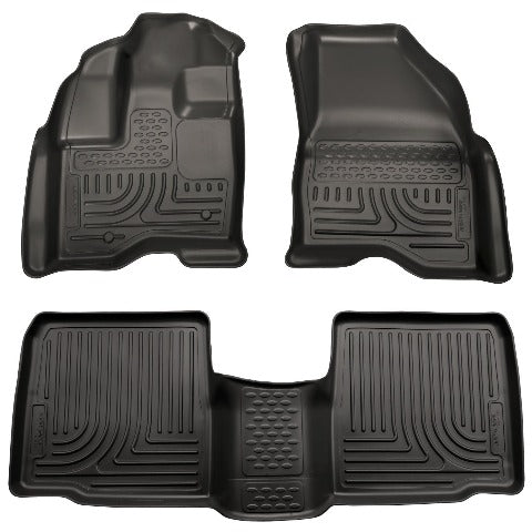 Husky Liners 98731 Weatherbeater Series Front and 2nd Seat Floor Liners Black
