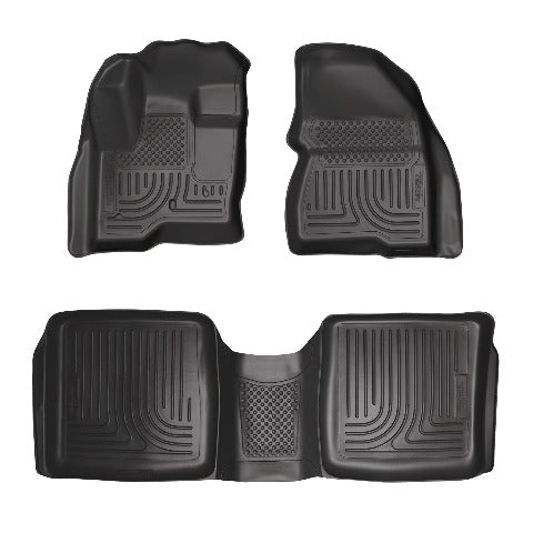 Husky Liners 98741 Weatherbeater Series Front and 2nd Seat Floor Liners Black