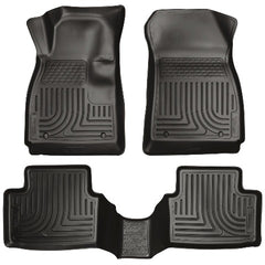 Husky Liners 98751 Weatherbeater Series Front and 2nd Seat Floor Liners Black