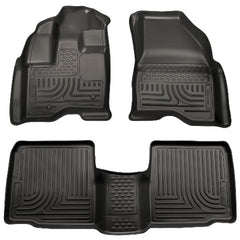 Husky Liners 98761 Weatherbeater Series Front and 2nd Seat Floor Liners Black
