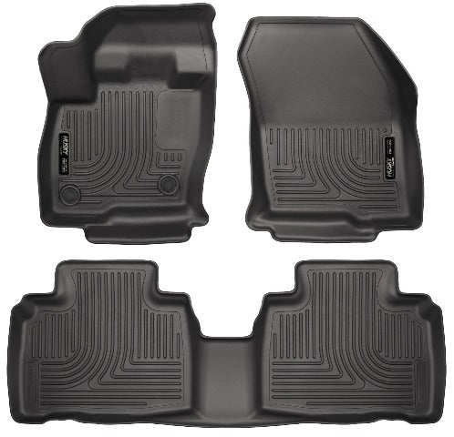 Husky Liners 98781 Weatherbeater Series Front and 2nd Seat Floor Liners Black