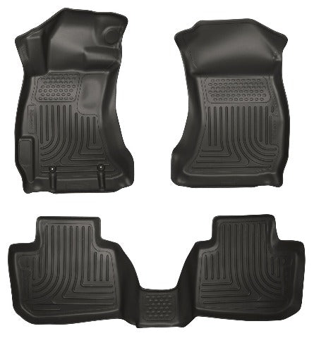 Husky Liners 98841 Weatherbeater Series Front and 2nd Seat Floor Liners Black