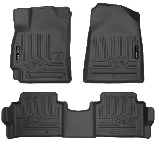 Husky Liners 98871 Weatherbeater Series Front and 2nd Seat Floor Liners Black