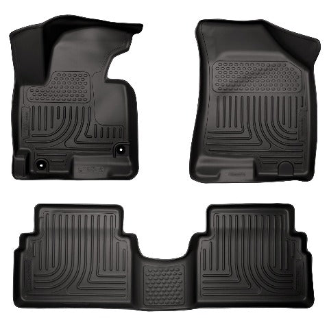 Husky Liners 98881 Weatherbeater Series Front and 2nd Seat Floor Liners Black