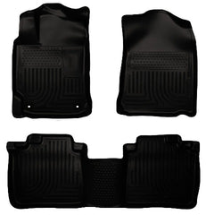 Husky Liners 98901 Weatherbeater Series Front and 2nd Seat Floor Liners Black