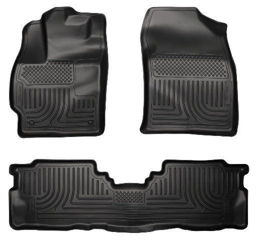 Husky Liners 98911 Weatherbeater Series Front and 2nd Seat Floor Liners Black