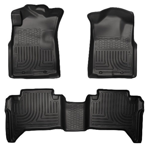 Husky Liners 98951 Weatherbeater Series Front and 2nd Seat Floor Liners (Footwell Coverage) Black