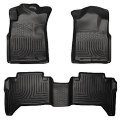Husky Liners 98951 Weatherbeater Series Front and 2nd Seat Floor Liners (Footwell Coverage) Black