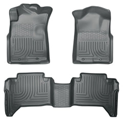 Husky Liners 98952 Weatherbeater Series Front and 2nd Seat Floor Liners (Footwell Coverage) Grey