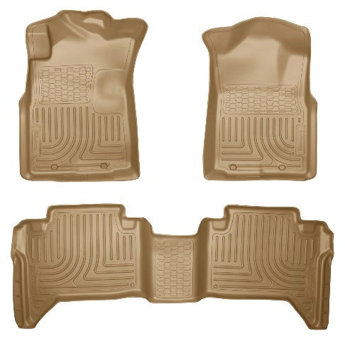 Husky Liners 98953 Weatherbeater Series Front and 2nd Seat Floor Liners (Footwell Coverage) Tan