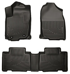 Husky Liners 98971 Weatherbeater Series Front and 2nd Seat Floor Liners Black