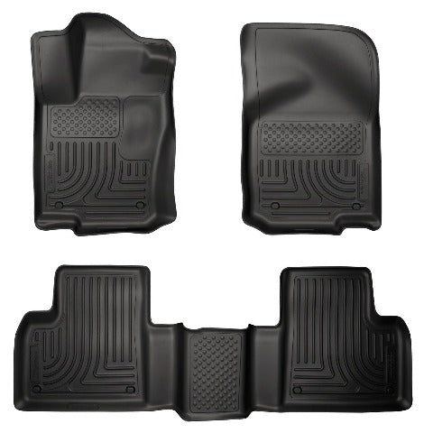 Husky Liners 98981 Weatherbeater Series Front and 2nd Seat Floor Liners Black