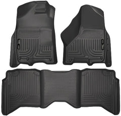 Husky Liners 99001 Weatherbeater Series Front and 2nd Seat Floor Liners Black
