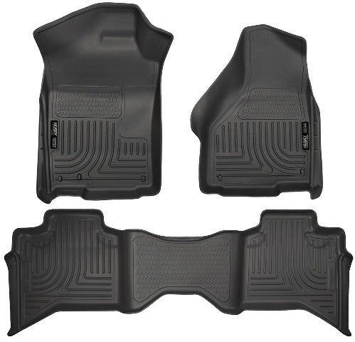 Husky Liners 99011 Weatherbeater Series Front and 2nd Seat Floor Liners Black