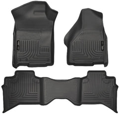 Husky Liners 99011 Weatherbeater Series Front and 2nd Seat Floor Liners Black