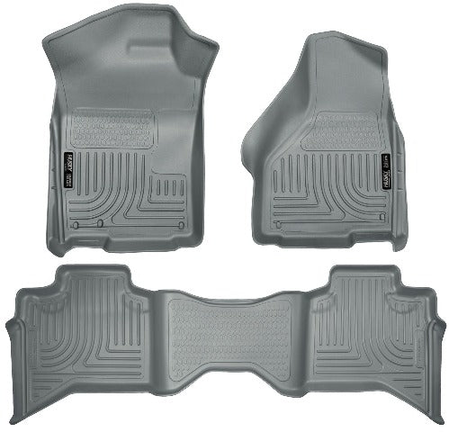 DISCONTINUED - Husky Liners 99012 Weatherbeater Series Front and 2nd Seat Floor Liners Grey
