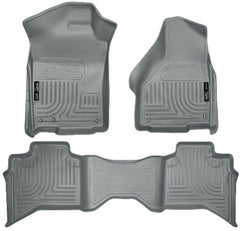 DISCONTINUED - Husky Liners 99012 Weatherbeater Series Front and 2nd Seat Floor Liners Grey