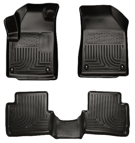 Husky Liners 99021 Weatherbeater Series Front and 2nd Seat Floor Liners Black