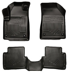Husky Liners 99021 Weatherbeater Series Front and 2nd Seat Floor Liners Black