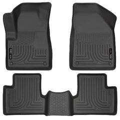 Husky Liners 99031 Weatherbeater Series Front and 2nd Seat Floor Liners Black