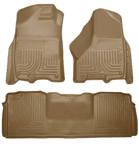 Husky Liners 99043 Weatherbeater Series Front and 2nd Seat Floor Liners Tan