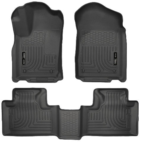 Husky Liners 99051 Weatherbeater Series Front and 2nd Seat Floor Liners Black