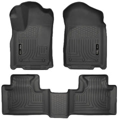Husky Liners 99051 Weatherbeater Series Front and 2nd Seat Floor Liners Black
