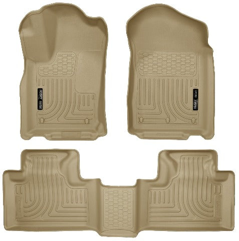 Husky Liners 99053 Weatherbeater Series Front and 2nd Seat Floor Liners Tan