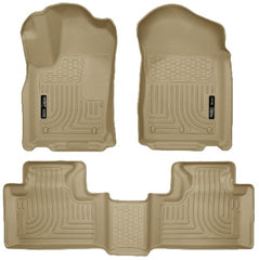 Husky Liners 99053 Weatherbeater Series Front and 2nd Seat Floor Liners Tan