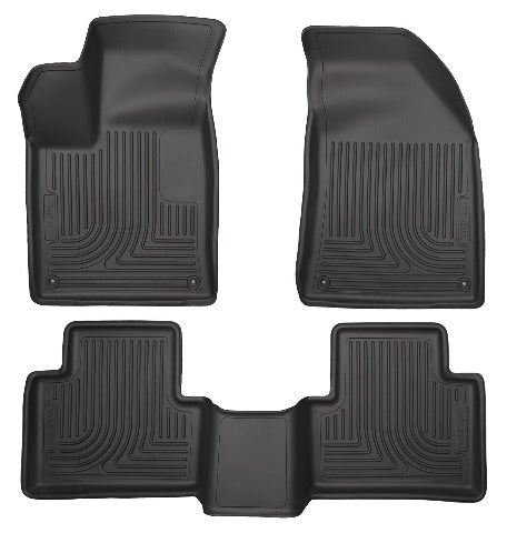 Husky Liners 99071 Weatherbeater Series Front and 2nd Seat Floor Liners Black