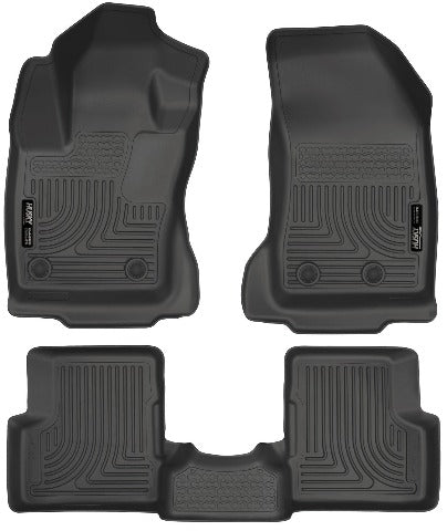 Husky Liners 99081 Weatherbeater Series Front and 2nd Seat Floor Liners Black