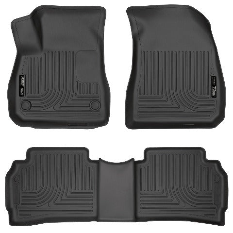 Husky Liners 99191 Weatherbeater Series Front and 2nd Seat Floor Liners Black