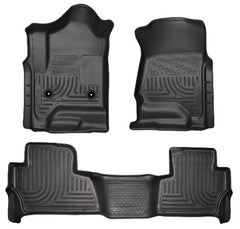 Husky Liners 99201 Weatherbeater Series Front and 2nd Seat Floor Liners Black