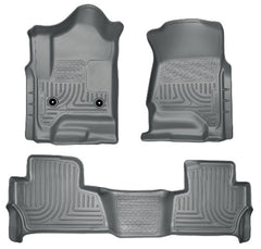 DISCONTINUED - Husky Liners 99202 Weatherbeater Series Front and 2nd Seat Floor Liners Grey