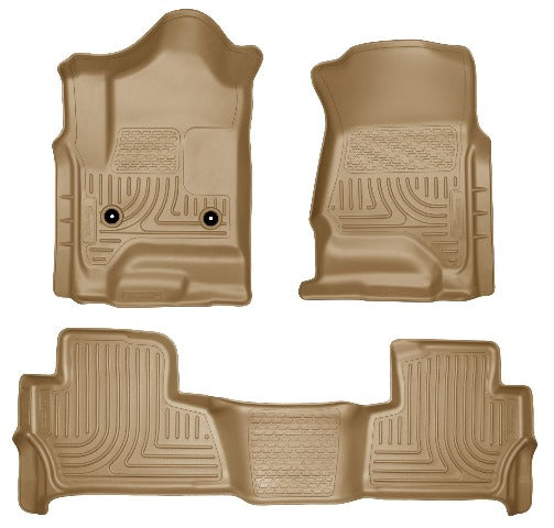 Husky Liners 99203 Weatherbeater Series Front and 2nd Seat Floor Liners Tan