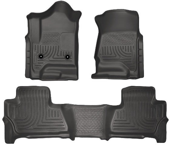 Husky Liners 99211 Weatherbeater Series Front and 2nd Seat Floor Liners Black