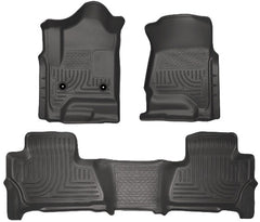 Husky Liners 99211 Weatherbeater Series Front and 2nd Seat Floor Liners Black